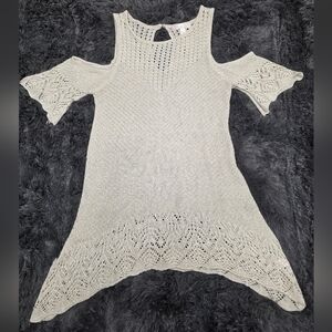 LC Lauren Conrad Cream Knit Top. Size S